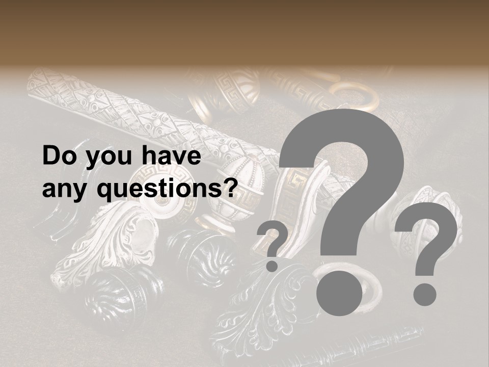 A Group Of Different Types Of Decorative Objects PowerPoint Template