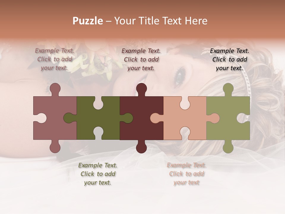 Innocence Resting Fashion PowerPoint Template