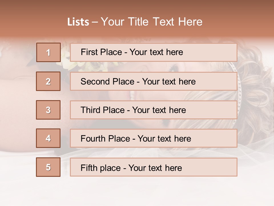 Innocence Resting Fashion PowerPoint Template
