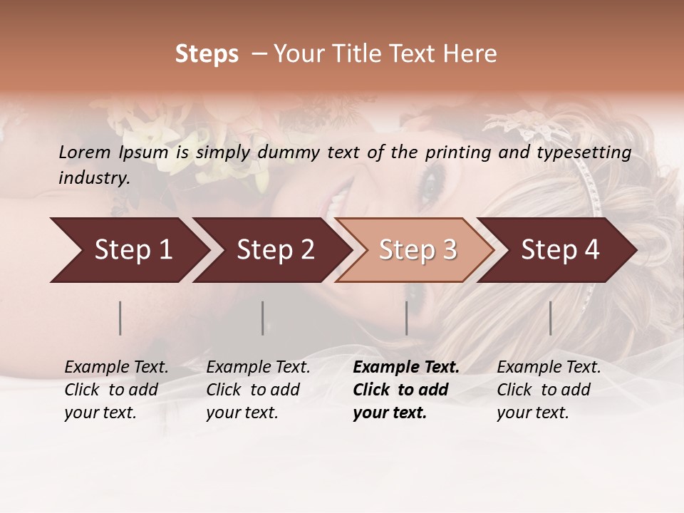 Innocence Resting Fashion PowerPoint Template