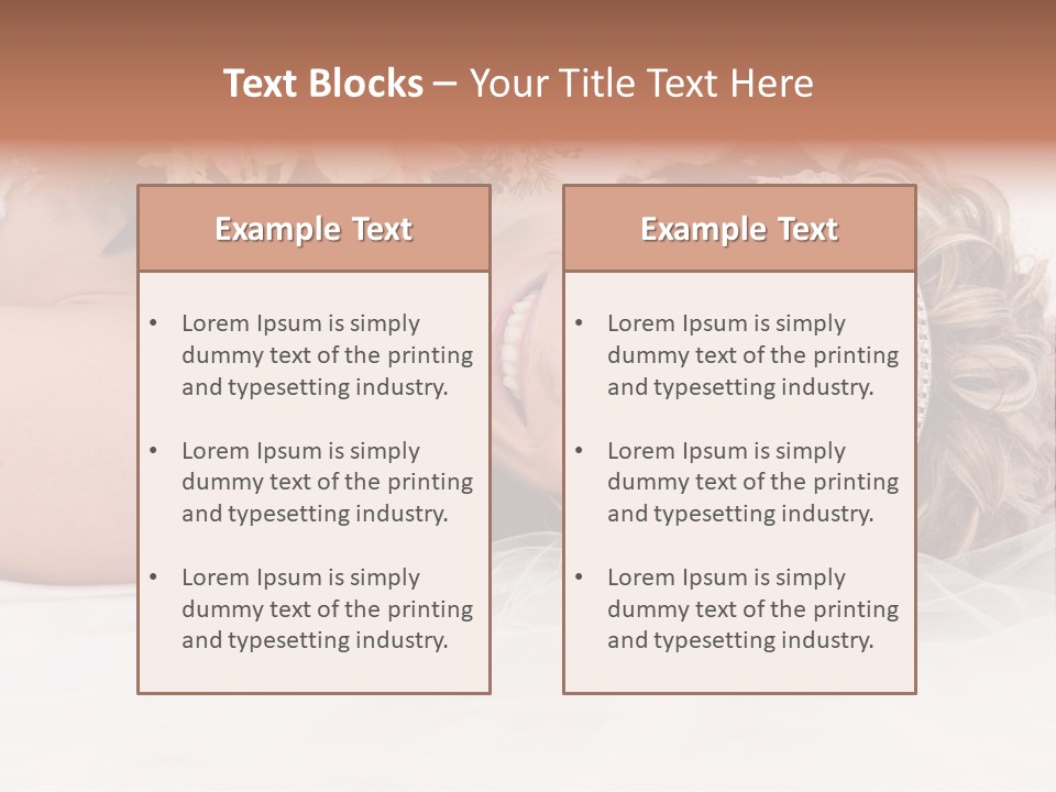 Innocence Resting Fashion PowerPoint Template