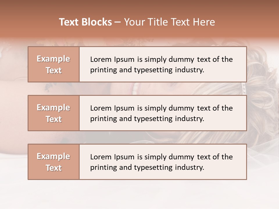 Innocence Resting Fashion PowerPoint Template