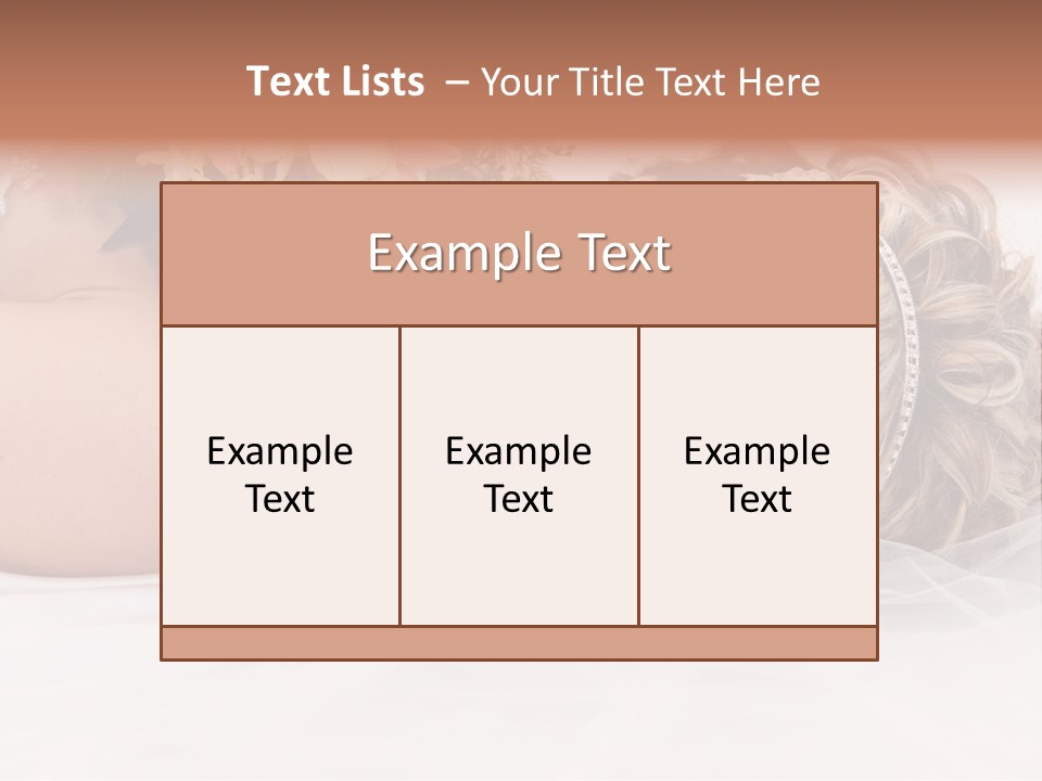 Innocence Resting Fashion PowerPoint Template