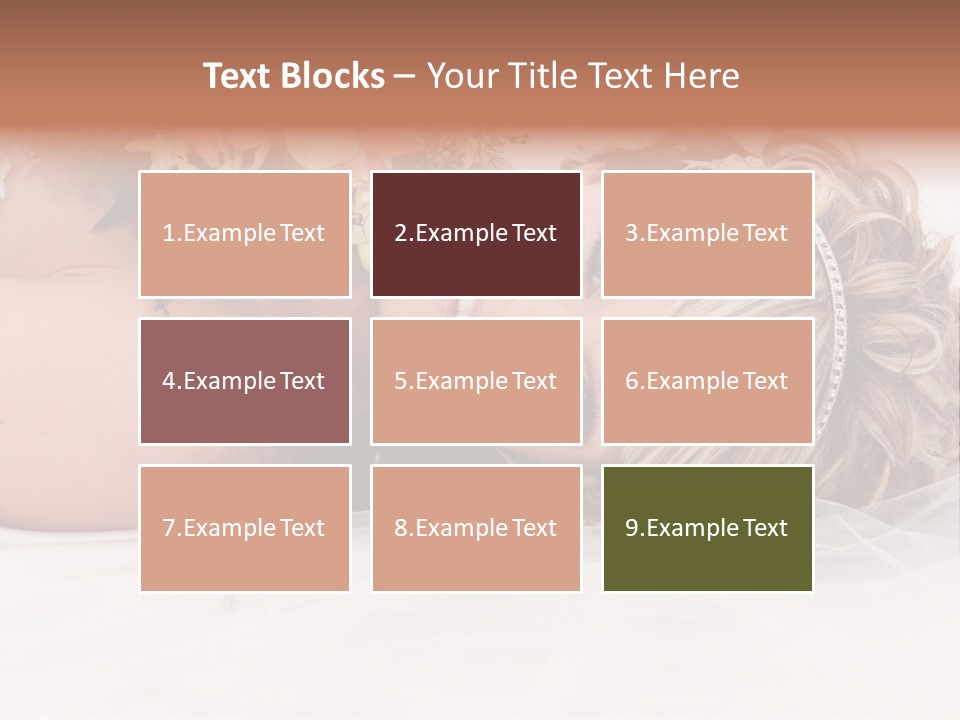 Innocence Resting Fashion PowerPoint Template