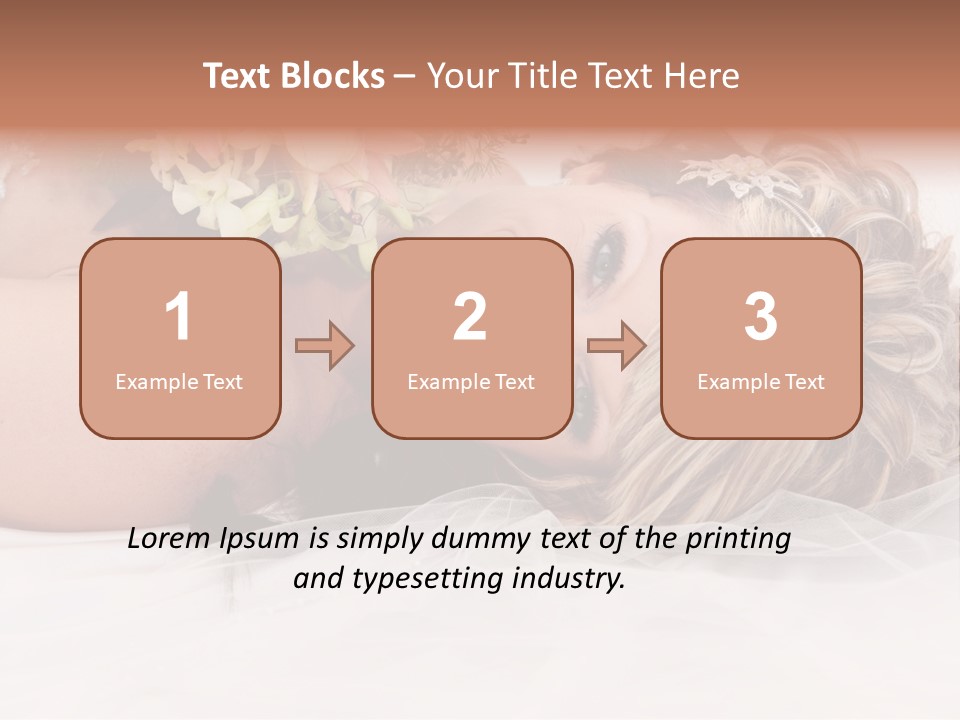 Innocence Resting Fashion PowerPoint Template