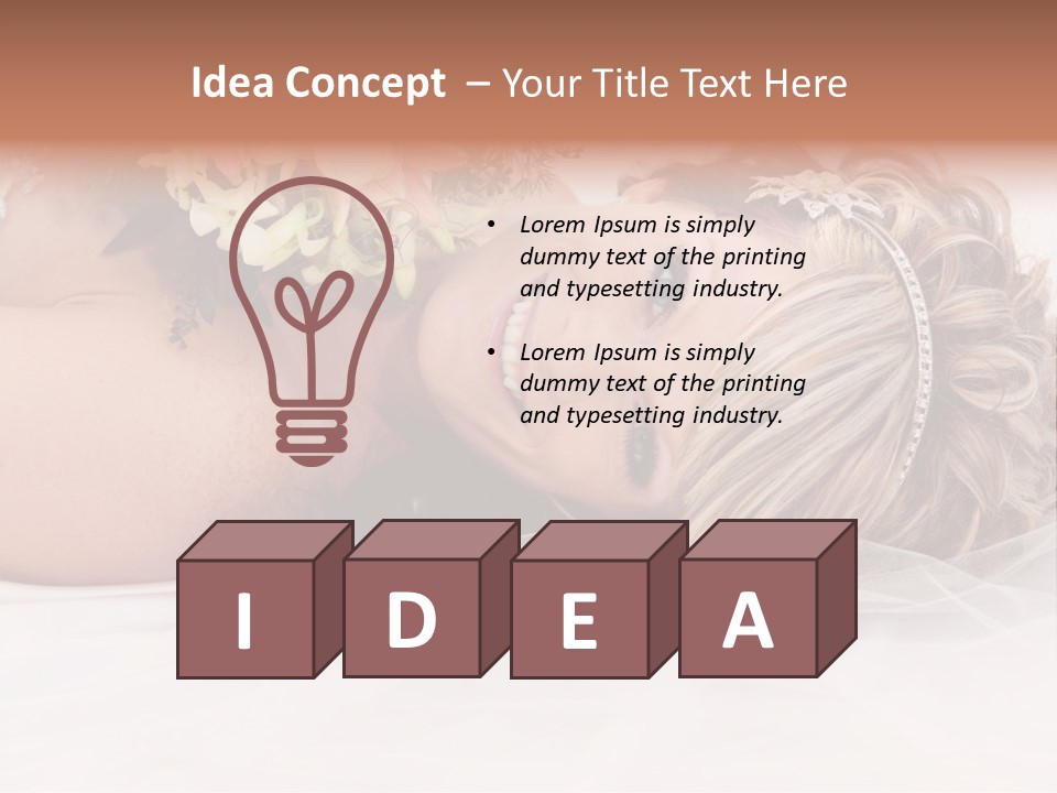 Innocence Resting Fashion PowerPoint Template