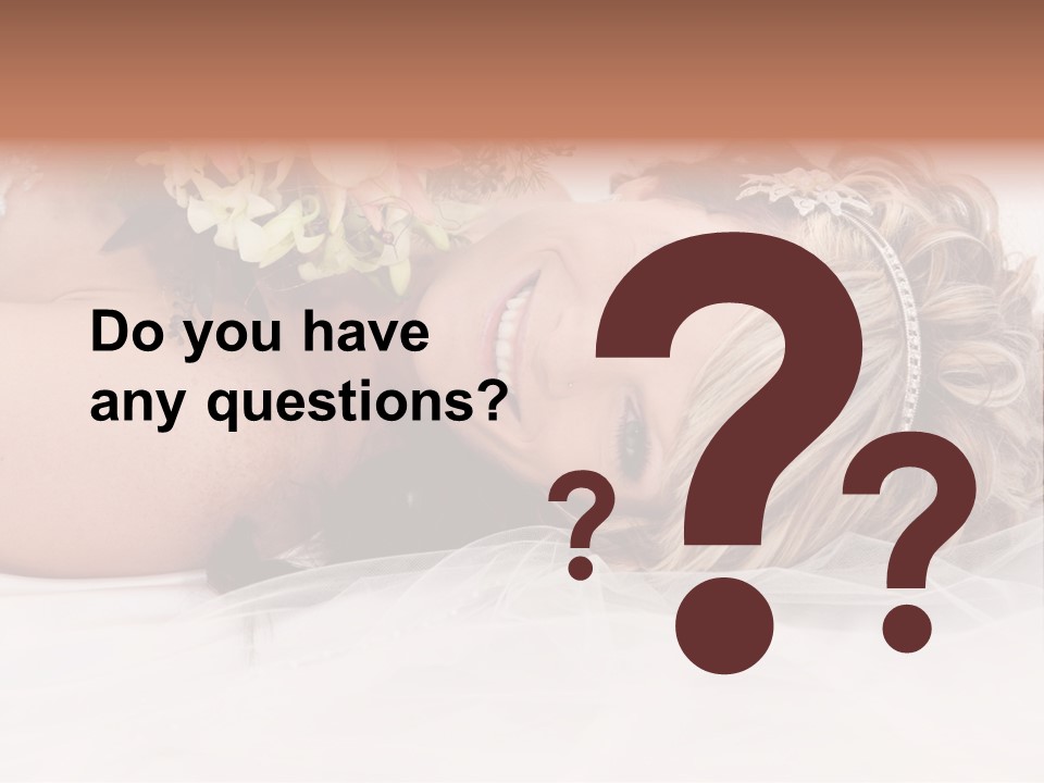 Innocence Resting Fashion PowerPoint Template