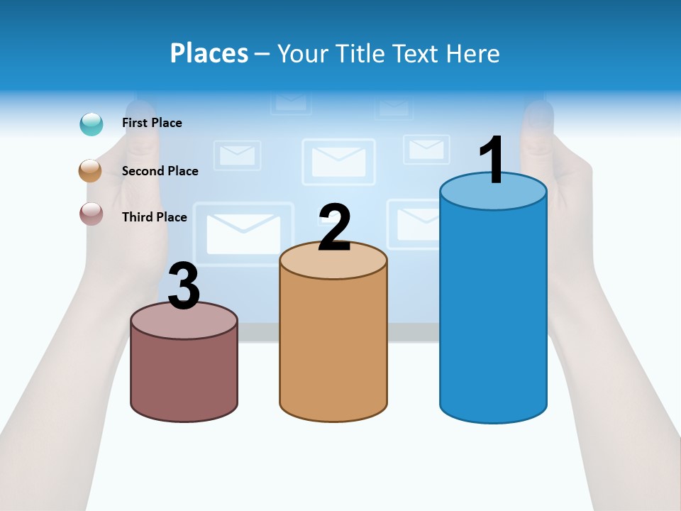 Touchscreen Input Computer PowerPoint Template