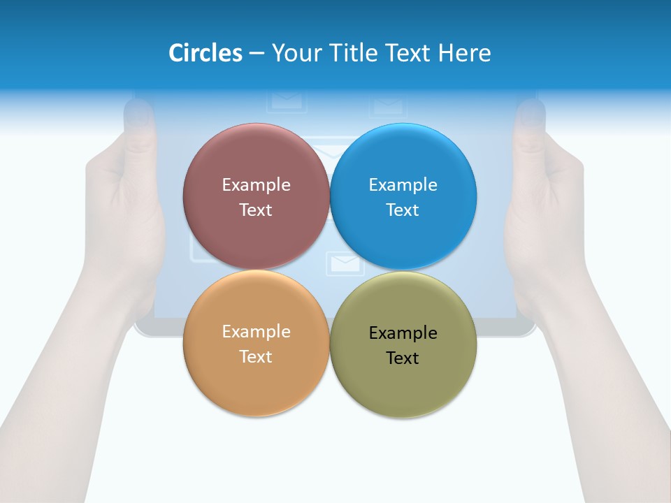 Touchscreen Input Computer PowerPoint Template