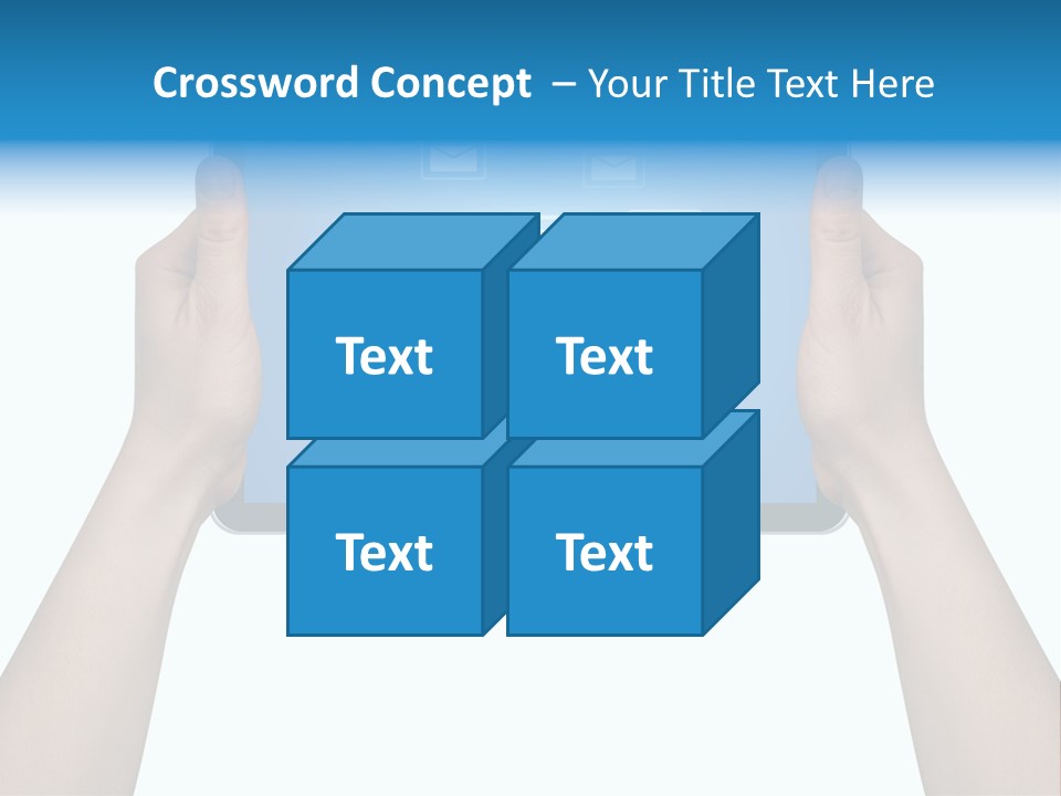 Touchscreen Input Computer PowerPoint Template