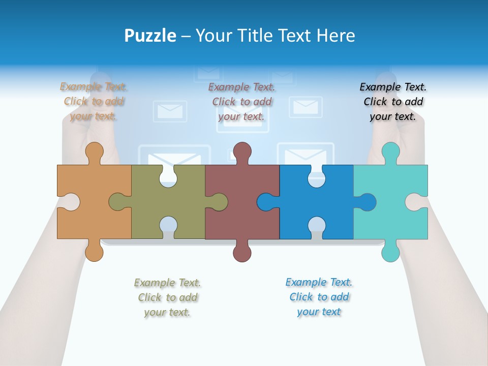 Touchscreen Input Computer PowerPoint Template