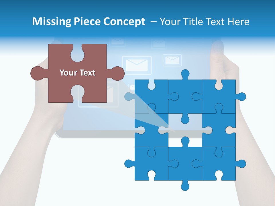Touchscreen Input Computer PowerPoint Template