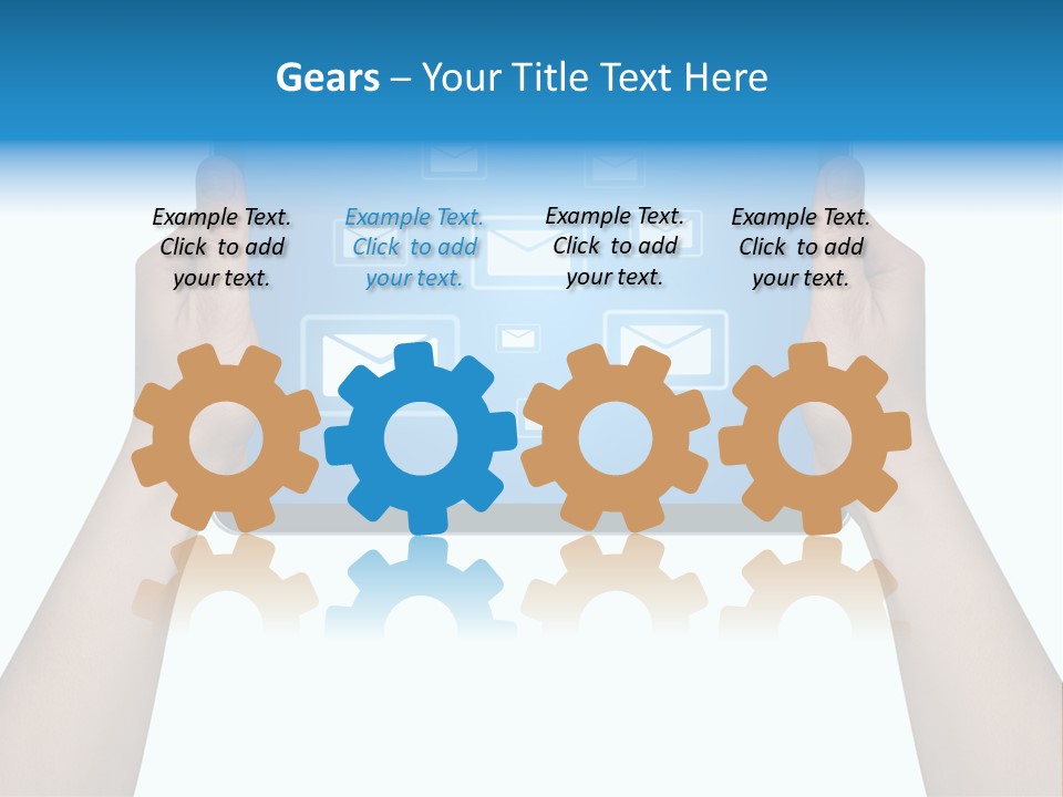 Touchscreen Input Computer PowerPoint Template