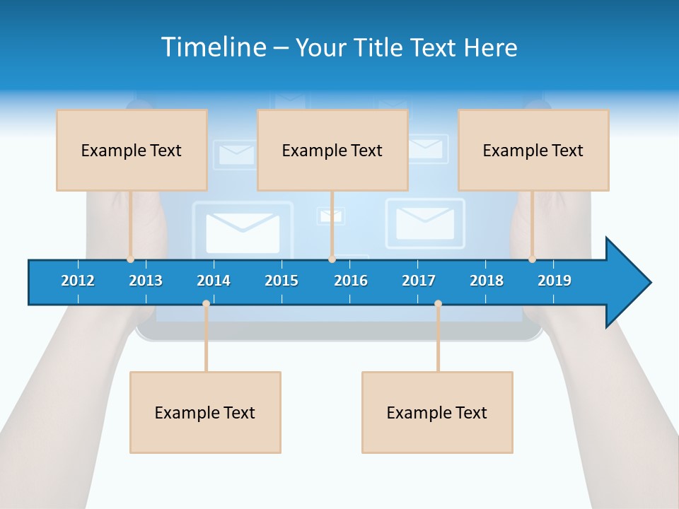 Touchscreen Input Computer PowerPoint Template