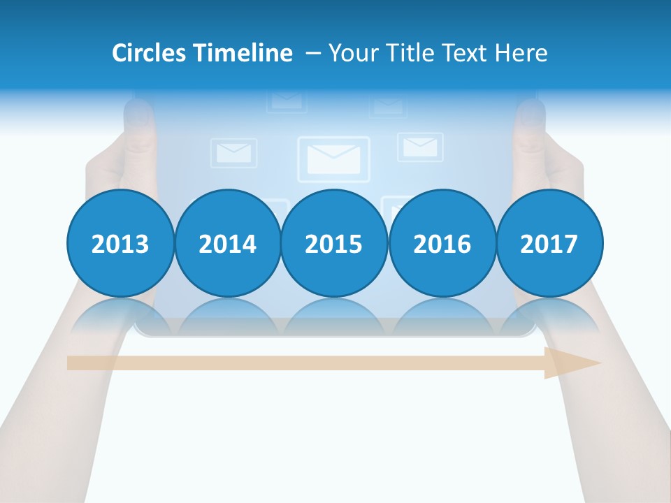 Touchscreen Input Computer PowerPoint Template