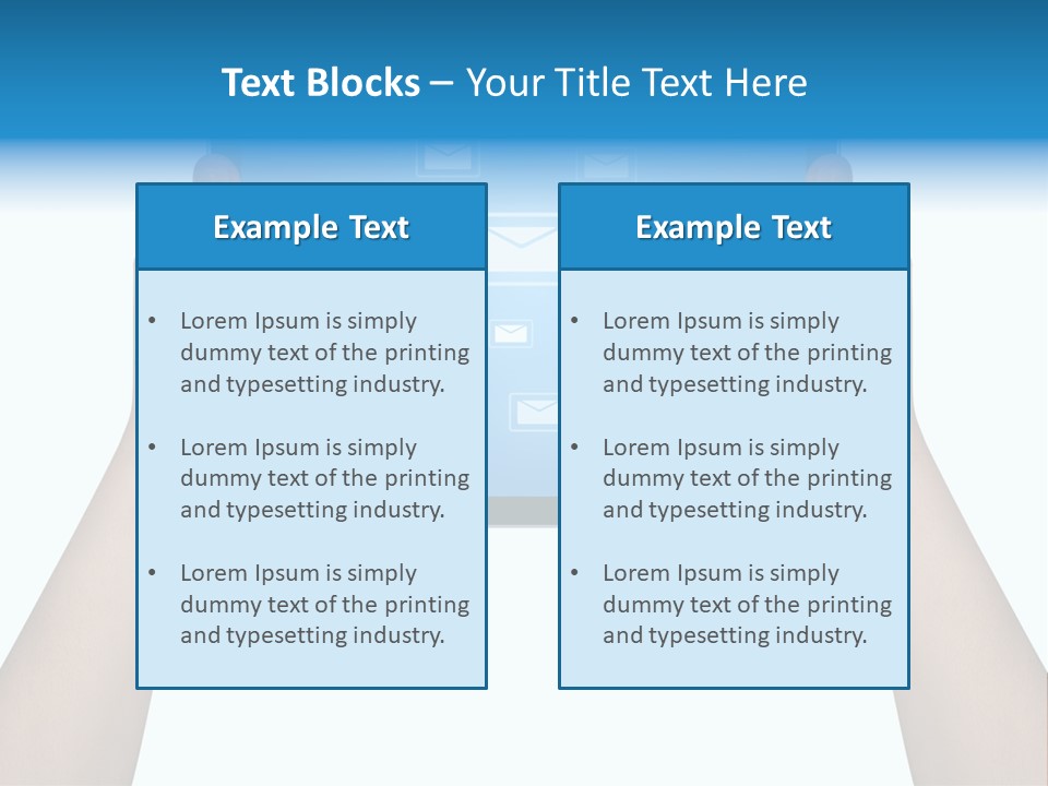 Touchscreen Input Computer PowerPoint Template