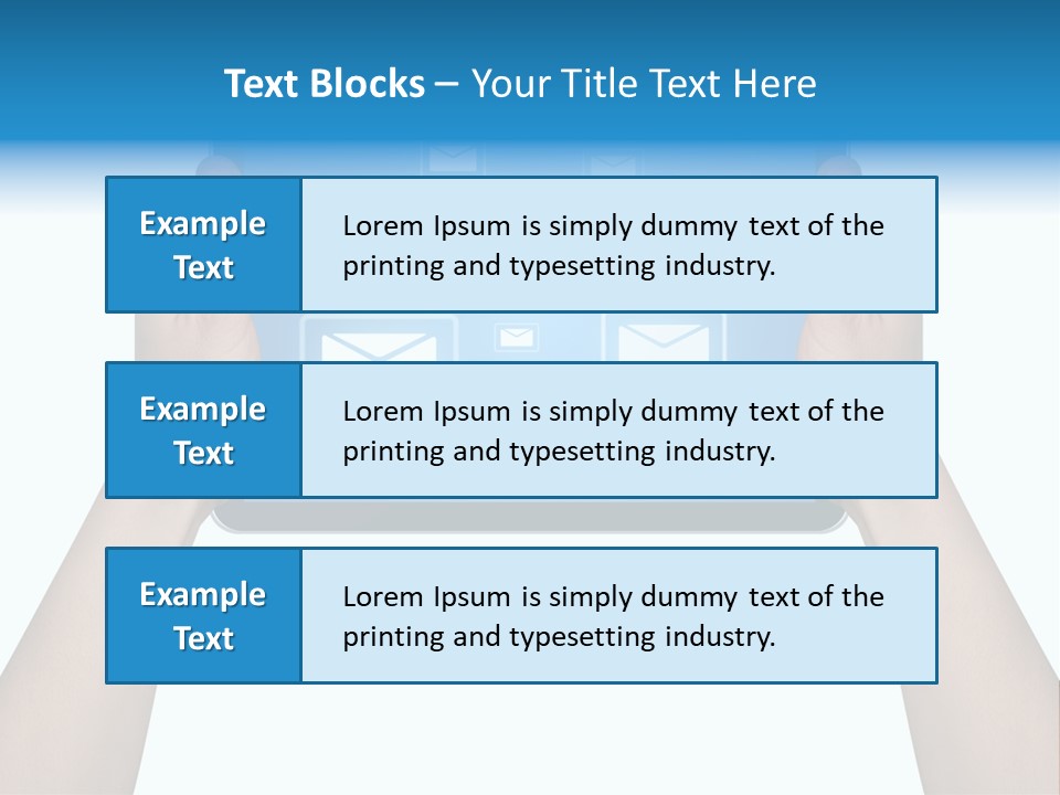 Touchscreen Input Computer PowerPoint Template