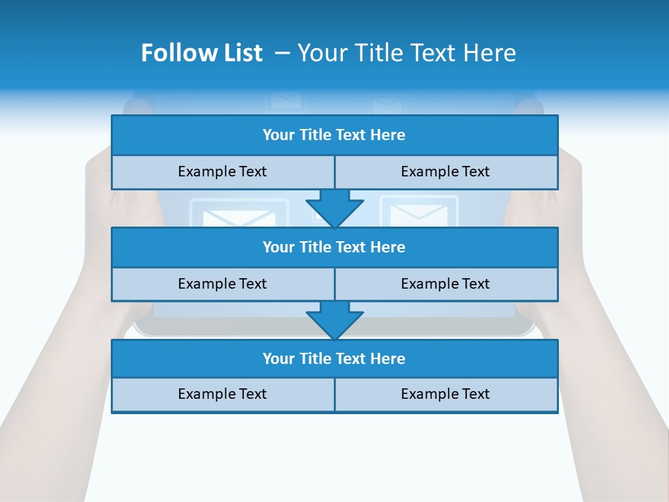 Touchscreen Input Computer PowerPoint Template