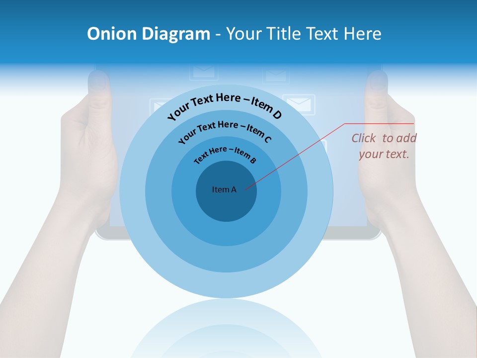 Touchscreen Input Computer PowerPoint Template
