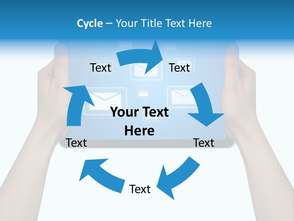 Touchscreen Input Computer PowerPoint Template