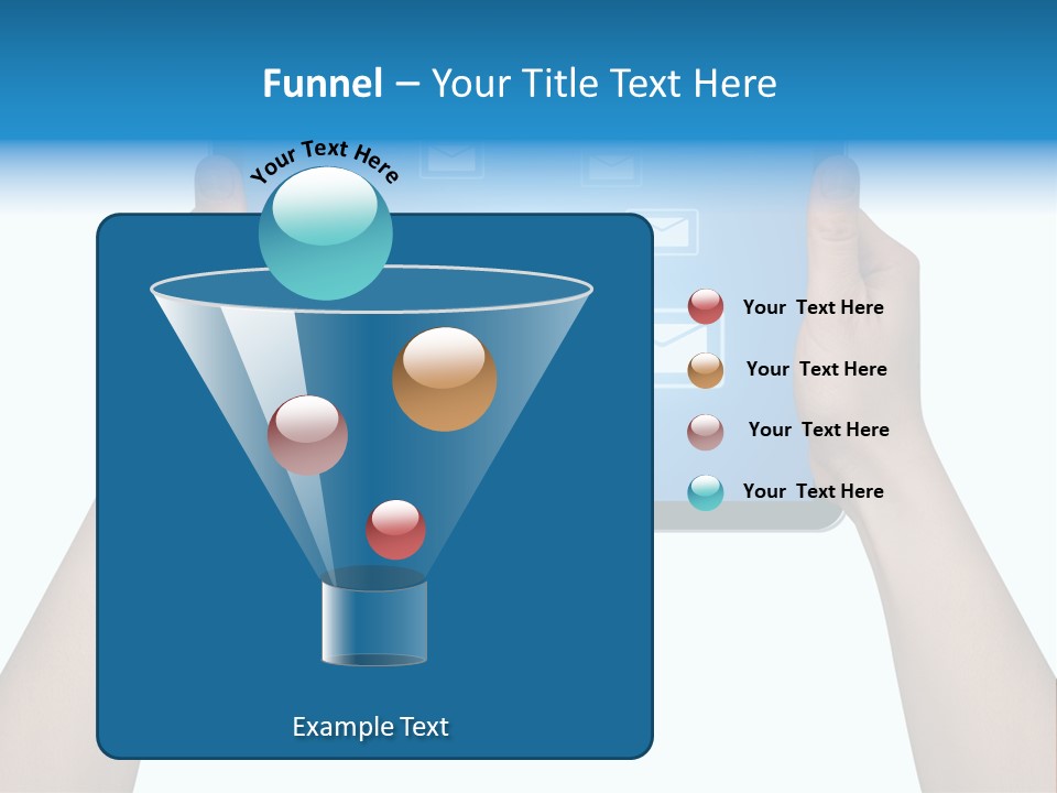 Touchscreen Input Computer PowerPoint Template
