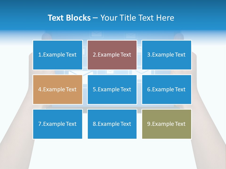 Touchscreen Input Computer PowerPoint Template