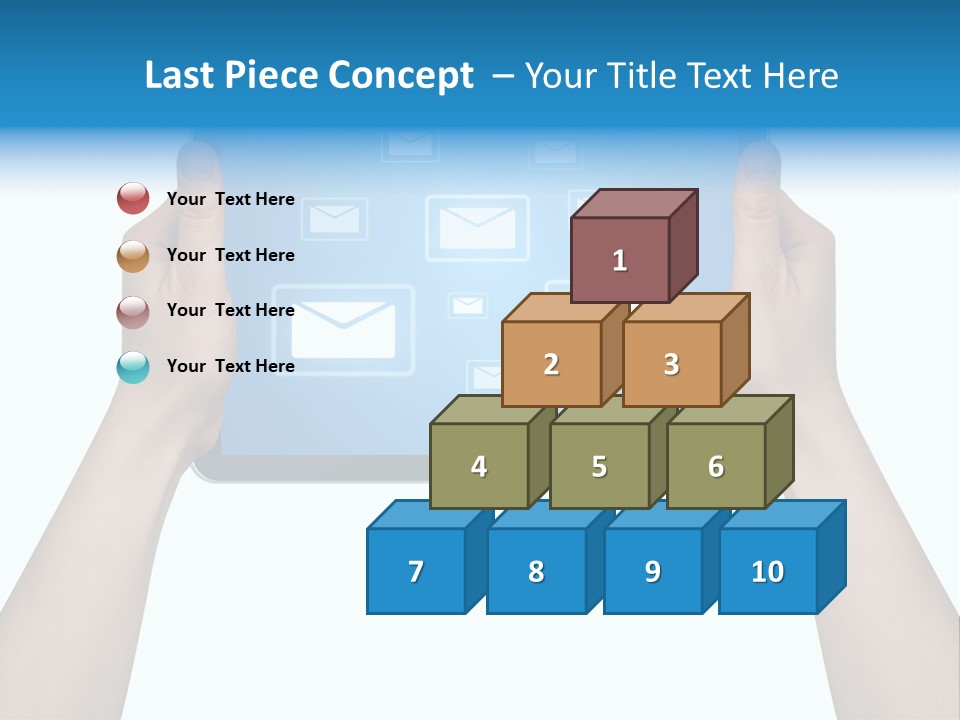 Touchscreen Input Computer PowerPoint Template