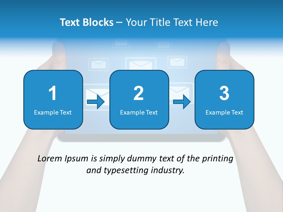 Touchscreen Input Computer PowerPoint Template
