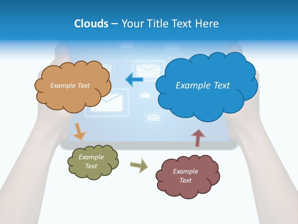 Touchscreen Input Computer PowerPoint Template