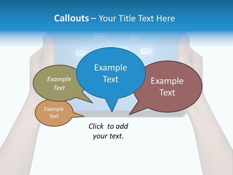 Touchscreen Input Computer PowerPoint Template