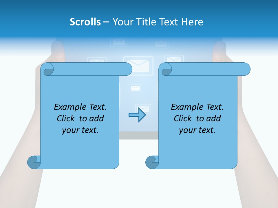 Touchscreen Input Computer PowerPoint Template