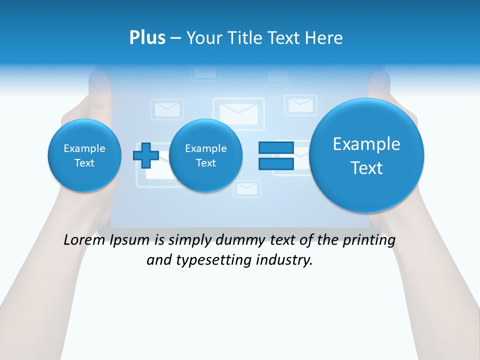 Touchscreen Input Computer PowerPoint Template