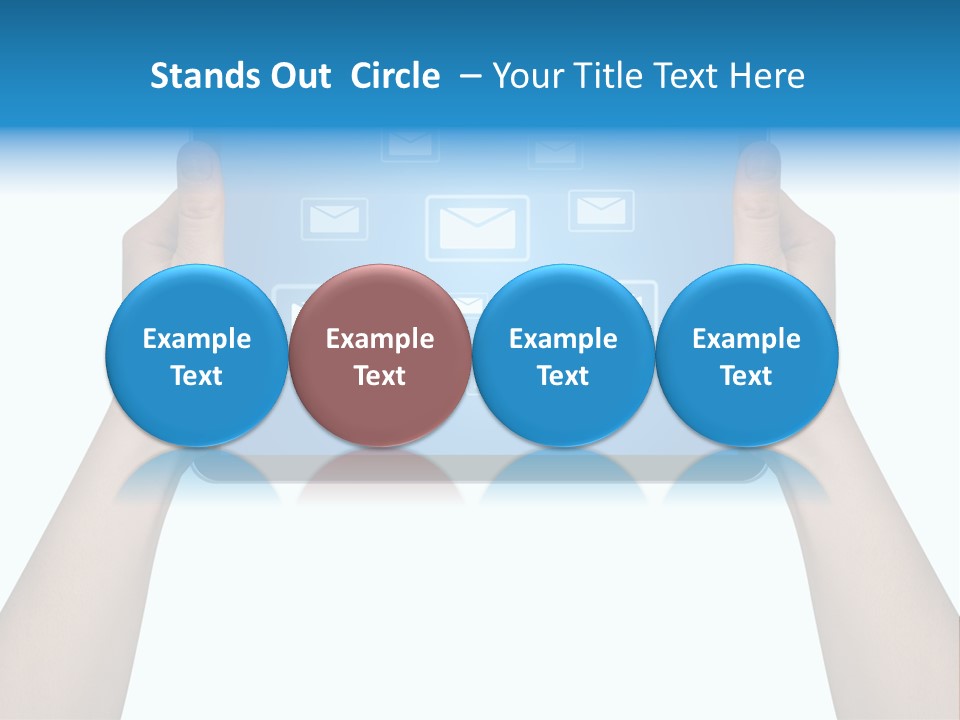 Touchscreen Input Computer PowerPoint Template