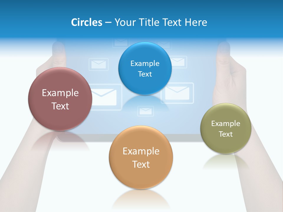 Touchscreen Input Computer PowerPoint Template