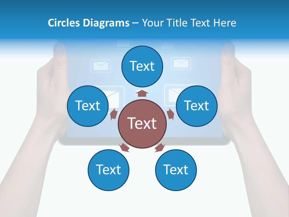 Touchscreen Input Computer PowerPoint Template
