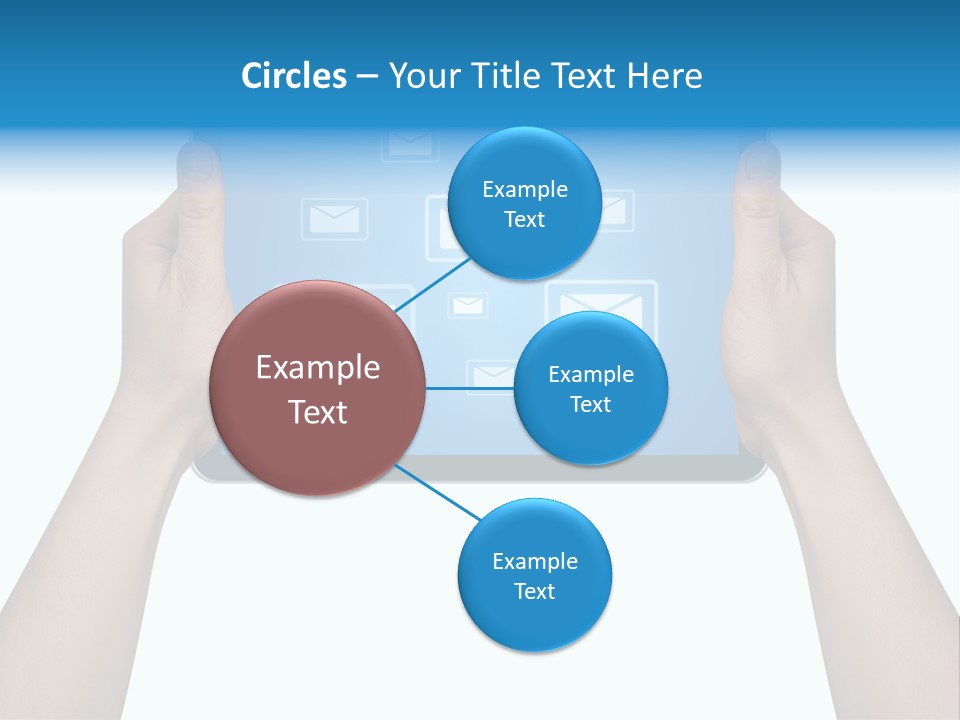 Touchscreen Input Computer PowerPoint Template