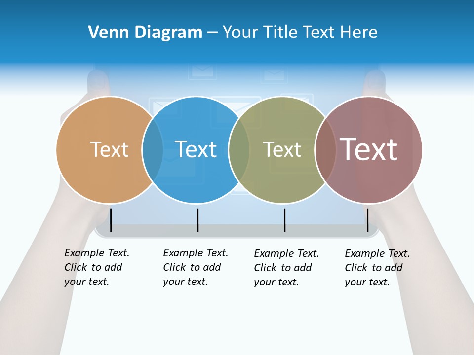 Touchscreen Input Computer PowerPoint Template