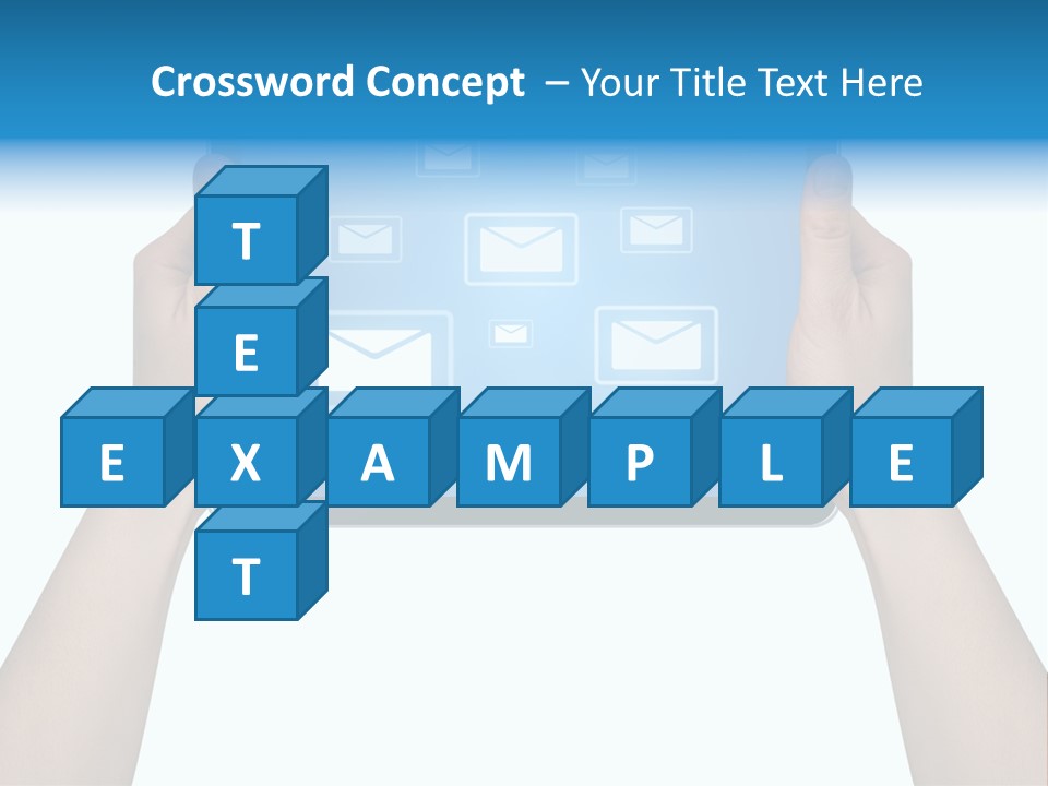Touchscreen Input Computer PowerPoint Template