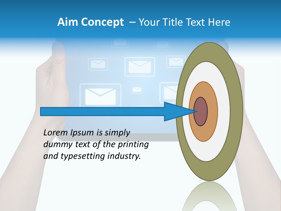 Touchscreen Input Computer PowerPoint Template