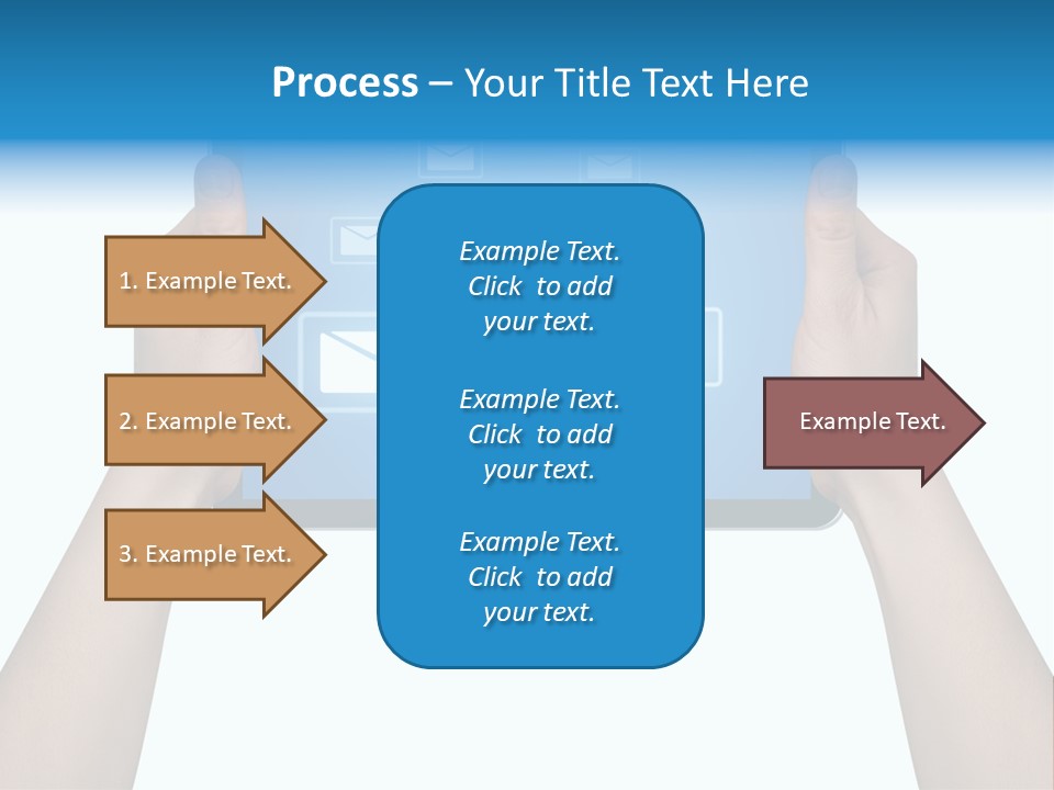 Touchscreen Input Computer PowerPoint Template