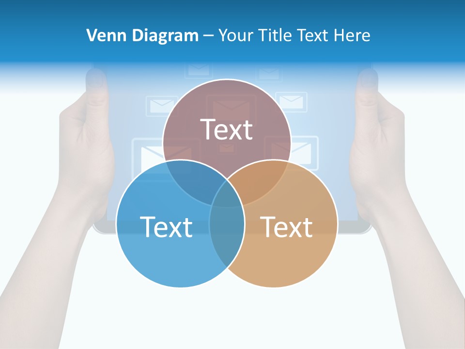 Touchscreen Input Computer PowerPoint Template