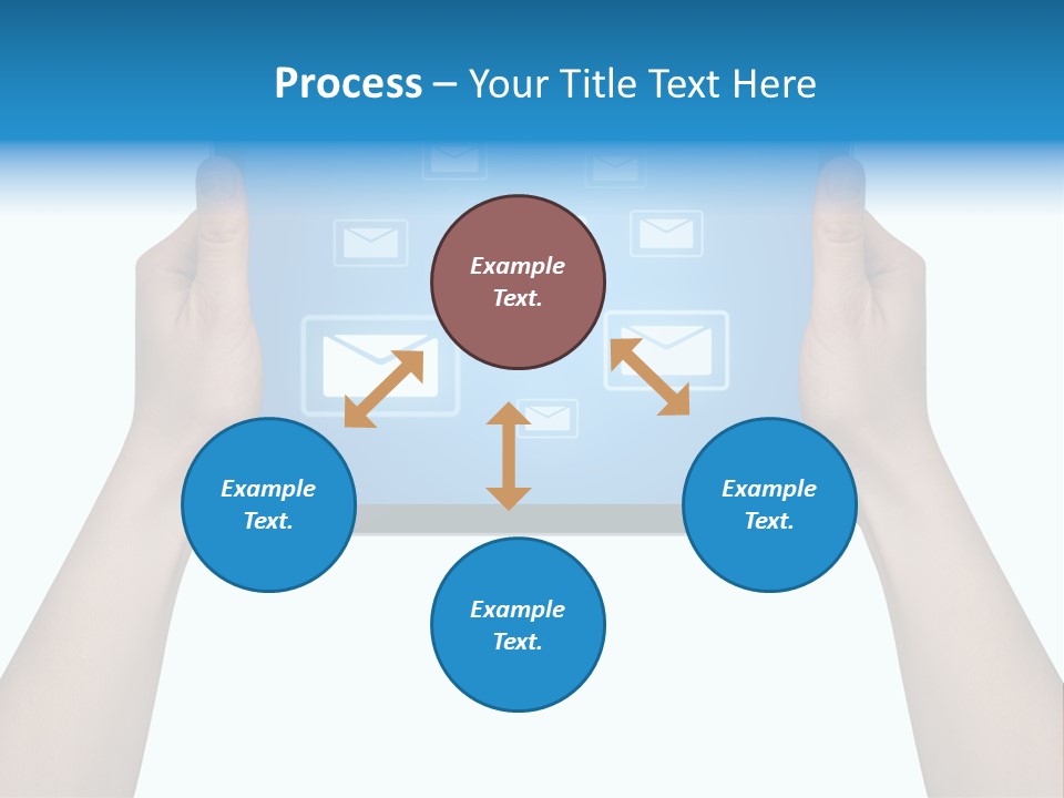 Touchscreen Input Computer PowerPoint Template