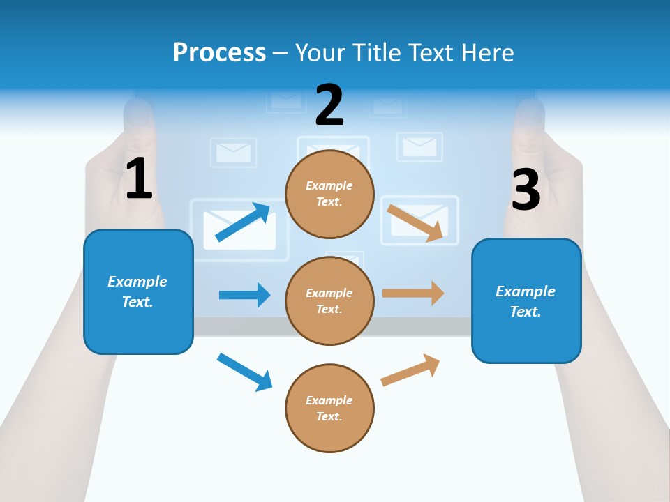 Touchscreen Input Computer PowerPoint Template