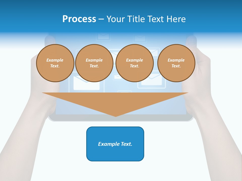 Touchscreen Input Computer PowerPoint Template