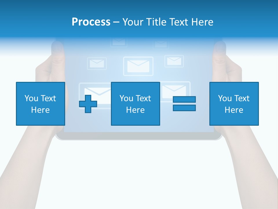 Touchscreen Input Computer PowerPoint Template