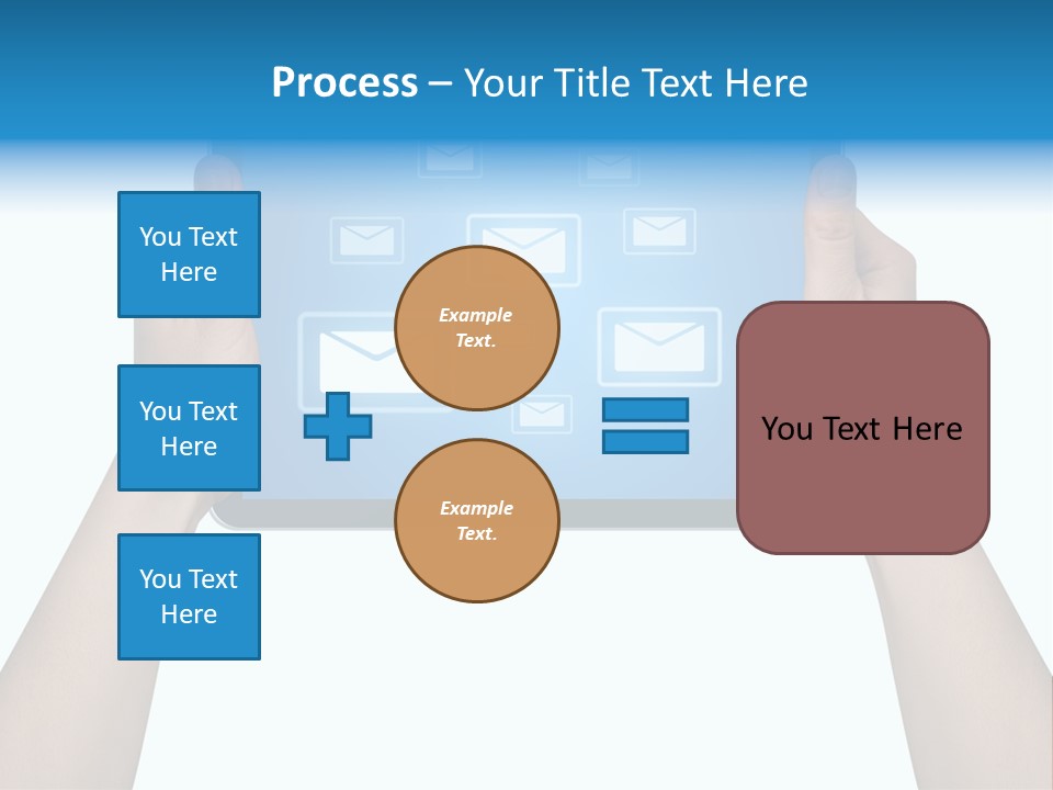 Touchscreen Input Computer PowerPoint Template