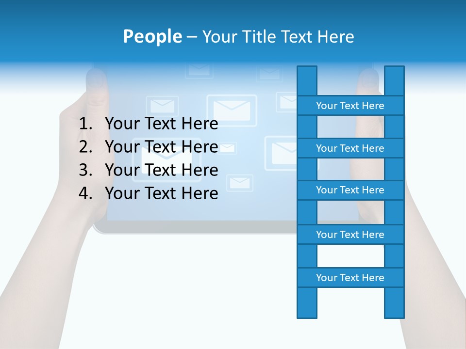 Touchscreen Input Computer PowerPoint Template