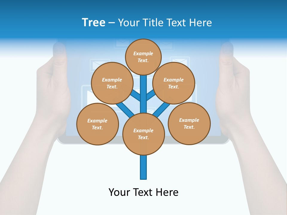 Touchscreen Input Computer PowerPoint Template