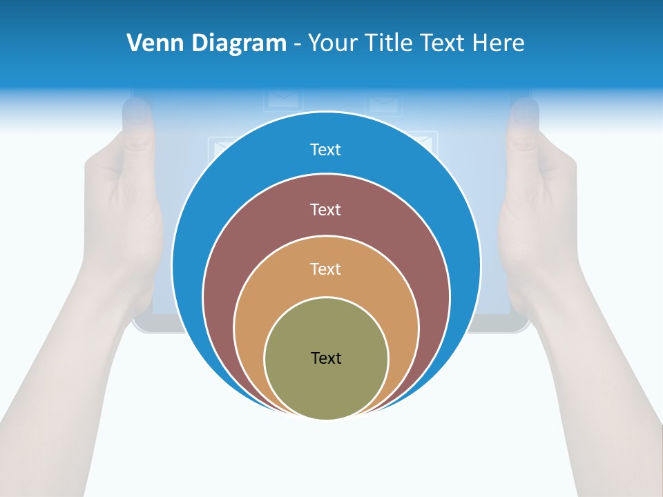 Touchscreen Input Computer PowerPoint Template