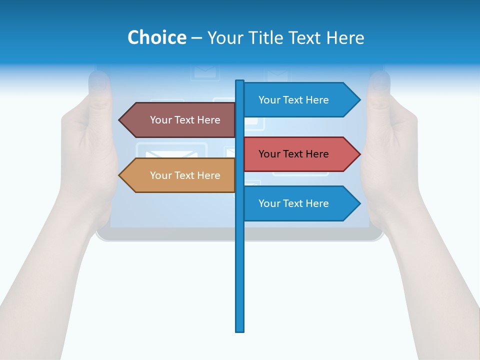Touchscreen Input Computer PowerPoint Template